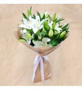 White Lily Bouquet